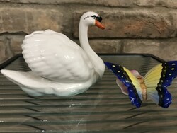 Swan butterfly porcelain