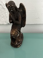 Imádkozó angyal régi gipsz figura 2