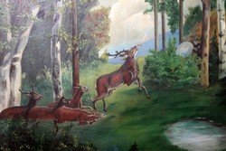 Antik vadászos festmény 303