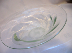 Pale green crystal bowl