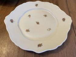 Zsolnay virágmintás porcelán asztalközép, kínáló