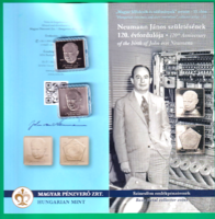 2023 – János Neumann was born 120 years ago – 3,000 HUF commemorative coin pair, with bu and pp - mnb description