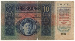 10 Korona 1915 without stamp