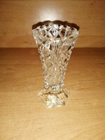 Bohemia glass violet vase 10.5 cm high (16/k)