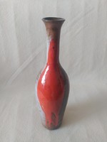 Sarkadi - applied art vase, floor vase flawlessly marked, 40 cm!!