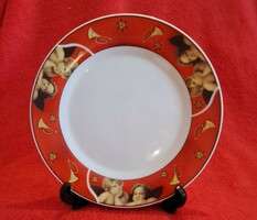 Puttós porcelain plate, Christmas angel plate (m3835)