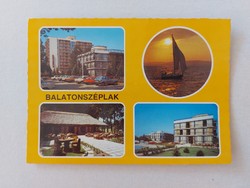 Retro postcard Balatonszéplak
