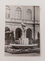 Régi képeslap Balatonfüred szobor fotó levelezőlap