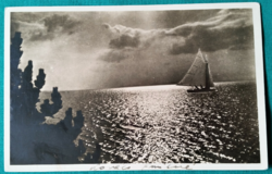Shiny balaton, used postcard, 1942