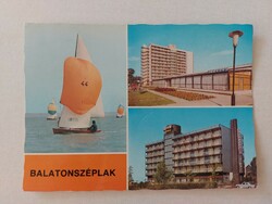 Retro képeslap Balatonszéplak 1988