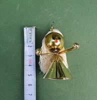 Figurative Christmas tree decoration in the shape of an old retro tapestry glass girl