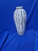 Hódmezővásárhelyi retro kerámia váza szürkés