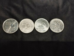 4 commemorative 50 ft coins