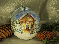 Kézműves karácsonyi óriásgömb dekoráció