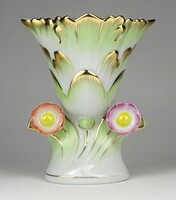 1N143 Herend porcelain vase with Victoria pattern violet vase 12.5 Cm