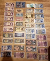 40 darab Régi Bankjegyek  Pengő , Korona stb