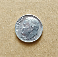 USA ezüst One Dime, 10 cents 1963