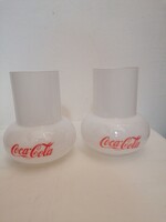 Glass lampshade coca cola