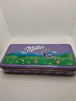 Milka fémdoboz/pléhdoboz/bádogdoboz édességes doboz, Húsvéti meglepetés(Akár INGYENES szállítással!)