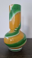 Vintage laminated art glass vase / Murano?