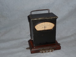 Antik műszer antik távíró mérőműszer antik ampermérő 1910 es évek posta vasút távíró műszer