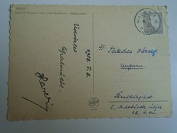 H34.1  FRADI FTC Aranycsapat - LAKAT KÁROLY  által írt képeslap MALMÖ 1958.5.8. Takács II.-nek