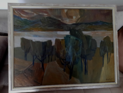 Nagy Tibold (1923-1988)  : Tájkép  (80 x 60 cm)