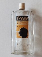 Régi üveg Creola napnélküli barnító retro palack