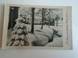 D196201 Karácsonyi lap - Ózd 1949      -régi képeslap Radványi