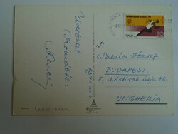 H34.10 FRADI FTC Aranycsapat - LAKAT KÁROLY  által írt képeslap Róma,1971 12.4. Takács II.-nek