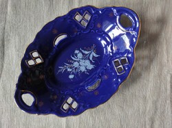 Blue painted Transylvanian porcelain bowl