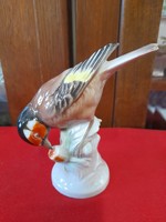 German, germany unterweissbach bird porcelain figurine. 12 Cm.