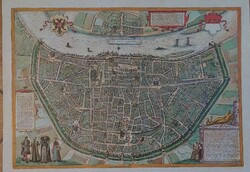 1575 Köln térkép illusztráció