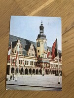 Lipcse városháza képeslap