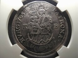 Erdélyi Fejedelemség II. Rákóczi Ferenc (1704-1711) ezüst 1/2 Tallér (id65238)