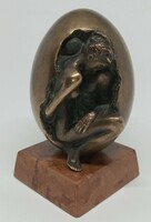 Czobor Sándor "A szerelem születése" c. bronzszobor ingyen postával
