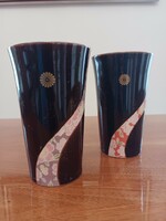 Arita porcelain made a pair of beer glasses. It is marked with the Imperial Seal of Japan!