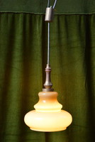 Régi csillár , lámpa , két rétegű üveg búra 70-es 80 -as évek
