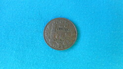 French 25 cent coin