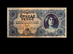 500 Pengő - May 15, 1945 - Post-war inflation series (1945-1946) 3rd Member - aunc