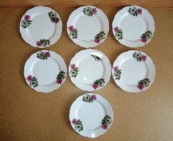 Chinese porcelain flat plate with flower pattern 7 pieces in one - 23 cm (ap)