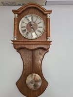 Meister anker radio-controlled wooden wall pendulum clock