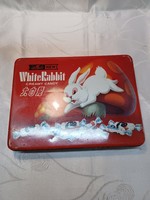 Retro candy box. White rabbit rolls