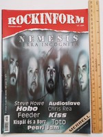 Rockinform magazin #107 2002 Nemesis Hobo Steve Howe Kiss Hellacopter Pearl Jam Cranberries Kispál