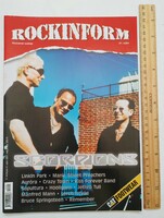 Rockinform magazin #91 2001 Scorpions Lerch Sepultura Manic Street Linkin Park Auróra Crazy Town