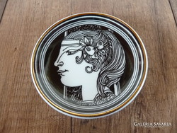 Hollóháza Saxon endre porcelain wall bowl