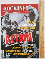 Rockinform magazine #101 2002 action hell machine judas priest hypocrisy castillo down savatage kid rock