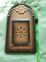 Leather wall key holder retro