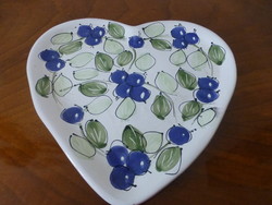 Sárospataki heart-shaped koken pattern wall plate