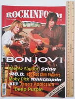 Rockinform magazin #116 2003 Bon Jovi Révész Red Hot Chili KFT Moby Dick Tankcsapda Pokolgép Maiden